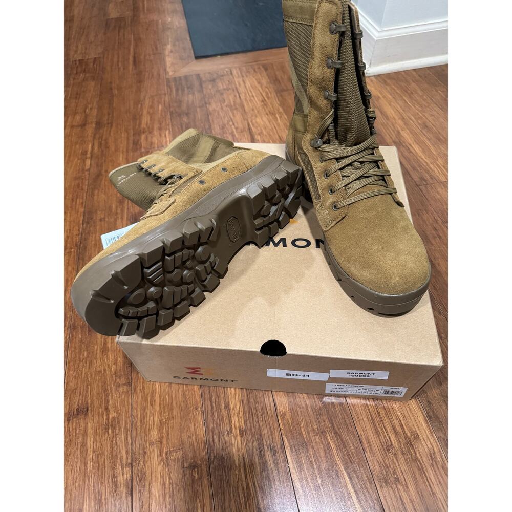 NIB GARMONT Tactical Men T 8 Bifida Multi-Terrain Suede Leather Boots, Coyote 14